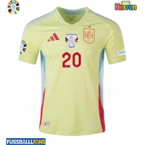 Spanien Pedri Gonzalez #20 Auswärtstrikot EM 2024 Kurzarm